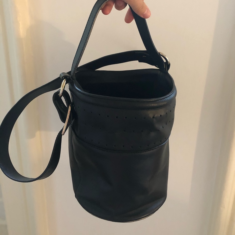 Zara Leather Bucket Bag